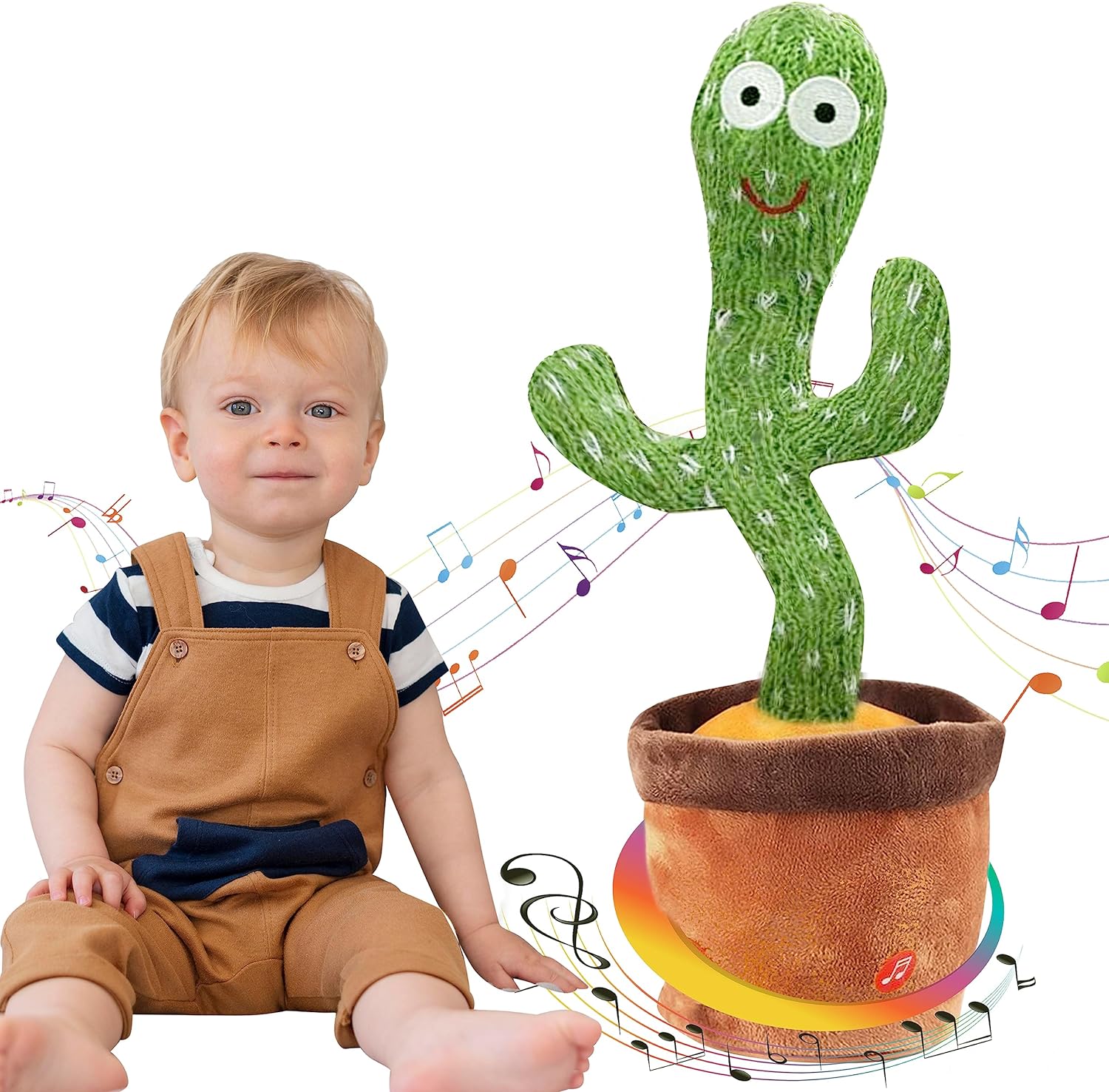 Dancing Talking Cactus Toy - Singing, Mimicking, Recording